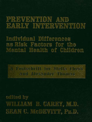 cover image of Prevention and Early Intervention